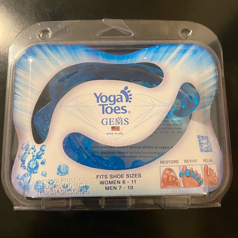 Yoga Toes Gems mens 7-10 women 7.5-11 new
